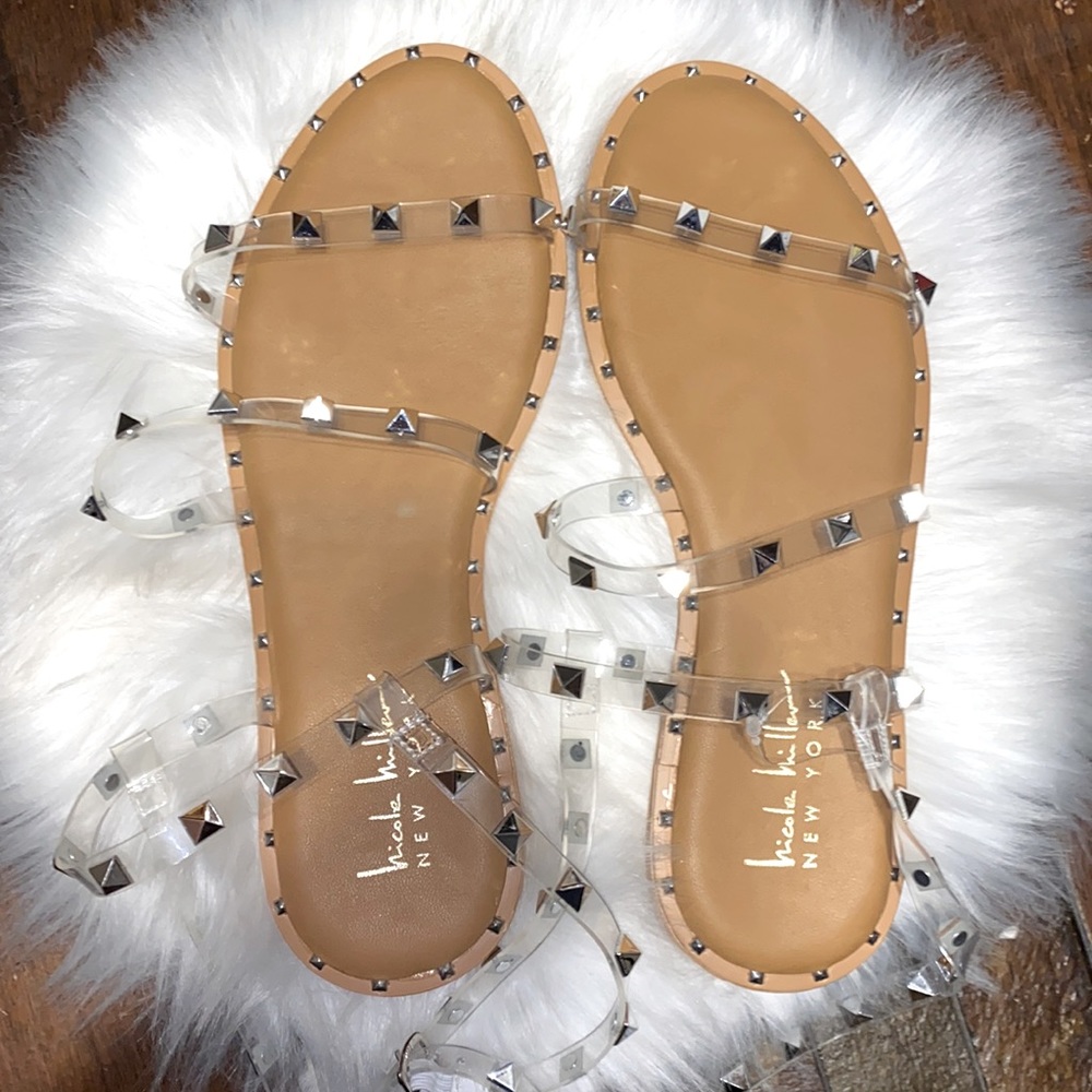 Nicole Miller Studded Sandals